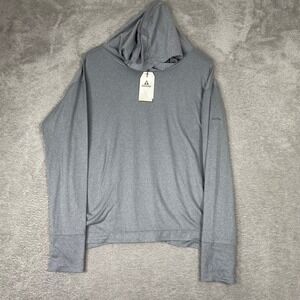 Ascend Performance Hoodie Womens Medium Gray UPF 30 Sun Protection Tradewinds